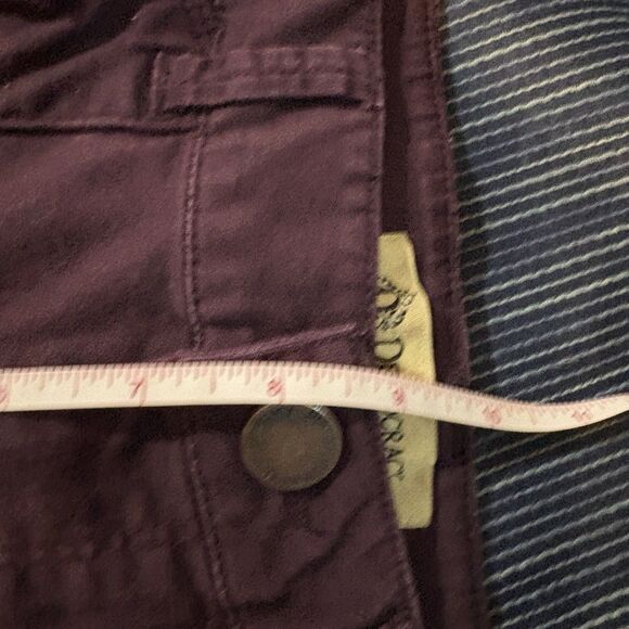 Democracy Cargo Pants Women 10 Plum Stretch Skinny Boho Utility Pockets Fallcore - Picture 9 of 10